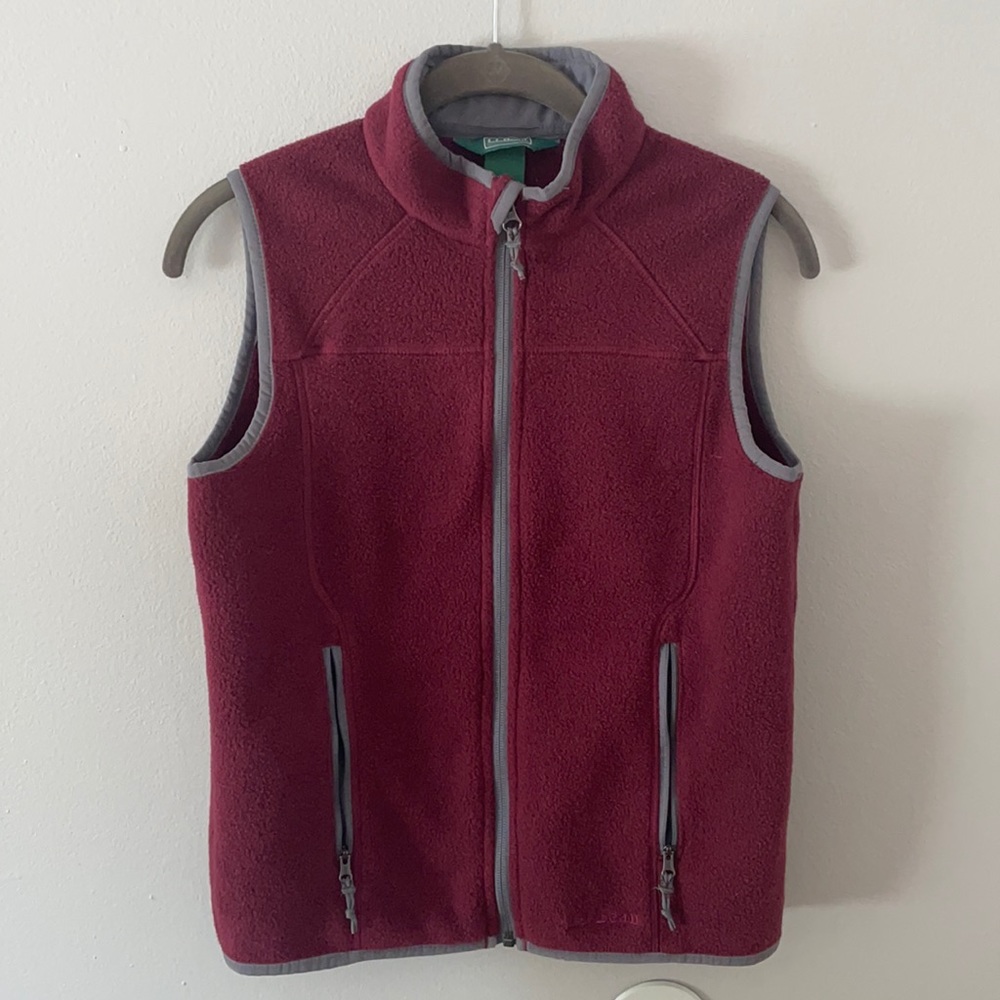 LL Bean Fleece Vest size M